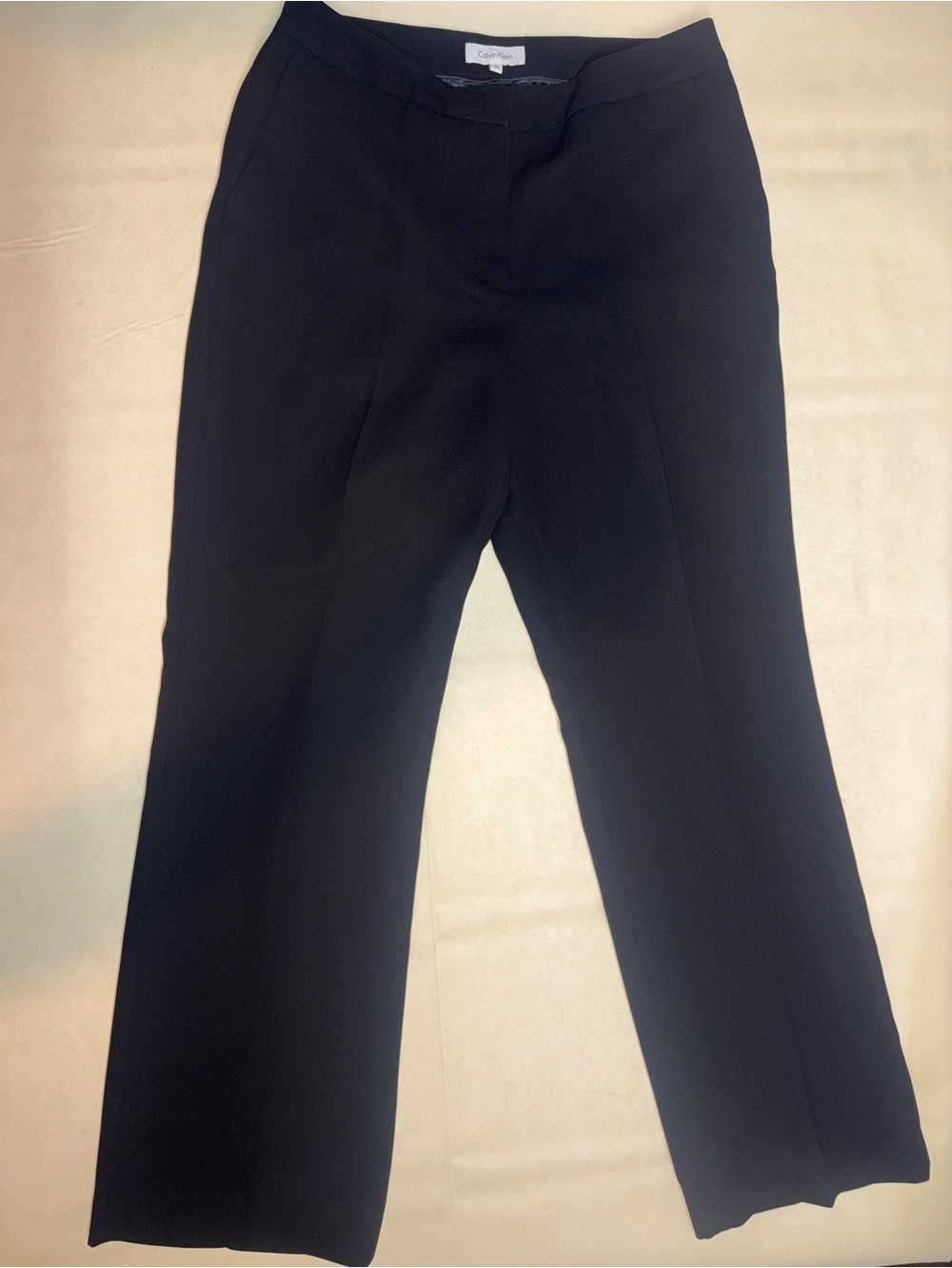 Calvin Klein Black Straight-Leg Dress Pants